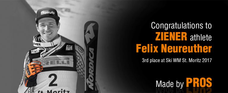 ZIENER Athlet Felix Neureuther holt Bronze im Slalom bei der alpinen Ski WM in St. Moritz